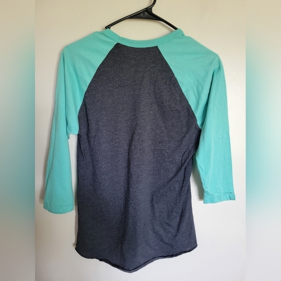 Crazy Train Women's Leopard Print Red Plaid Heart 3/4 Sleeve Raglan Tee - Picture 5 of 5